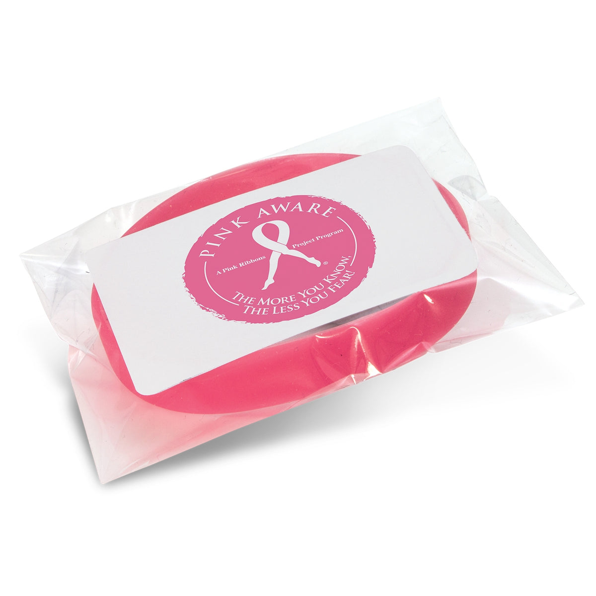 Silicone Wrist Band - Indent - Poly Bag with Label