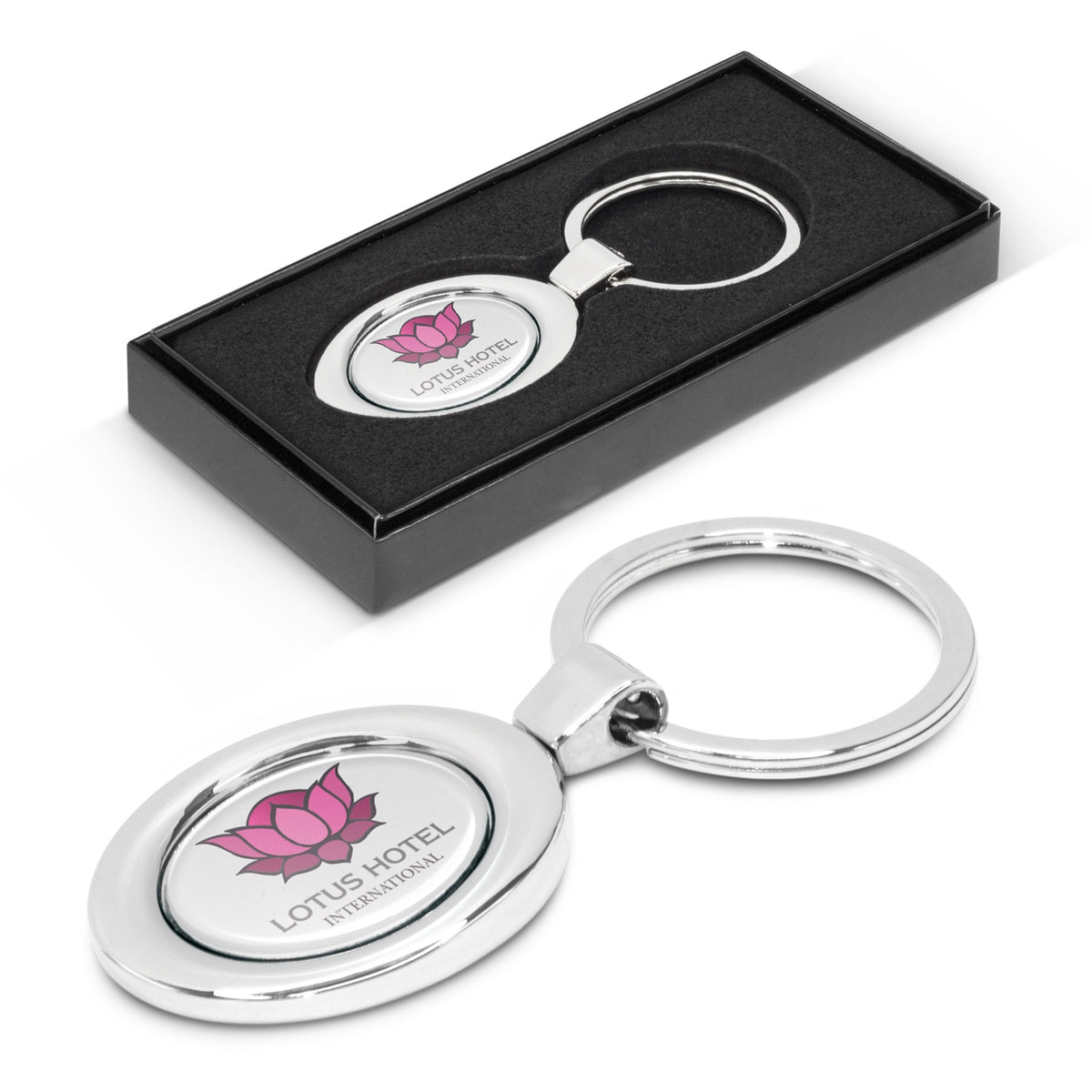 Oval Metal Key Ring - Main
