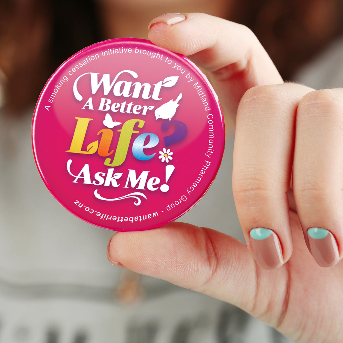 Button Badge Round - 90mm - Feature