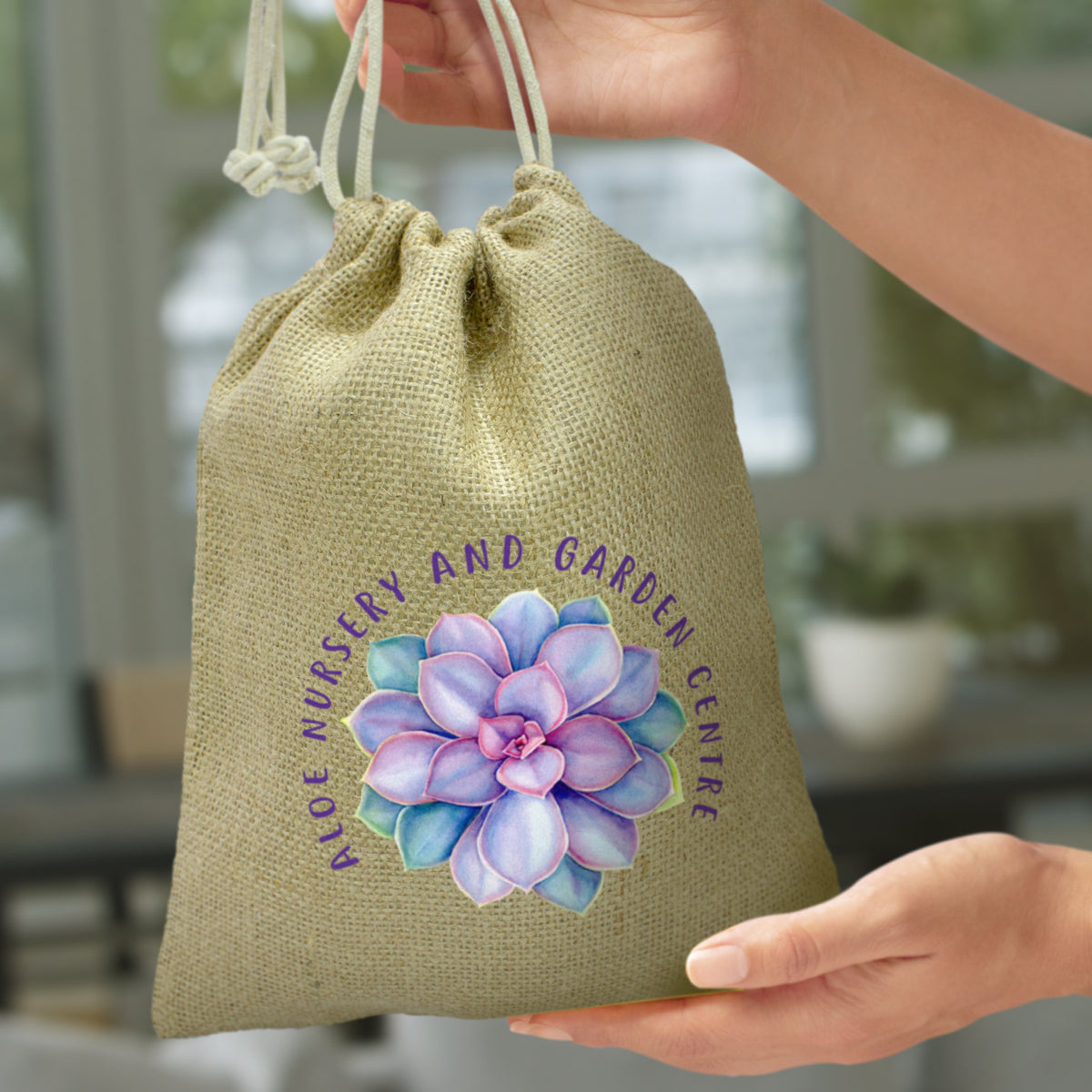 Jute Gift Bag - Medium - Feature