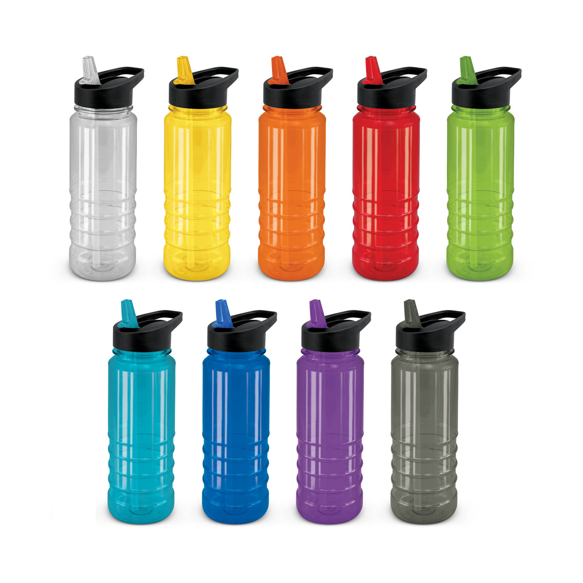 Triton Bottle - Black Lid - Colour Range