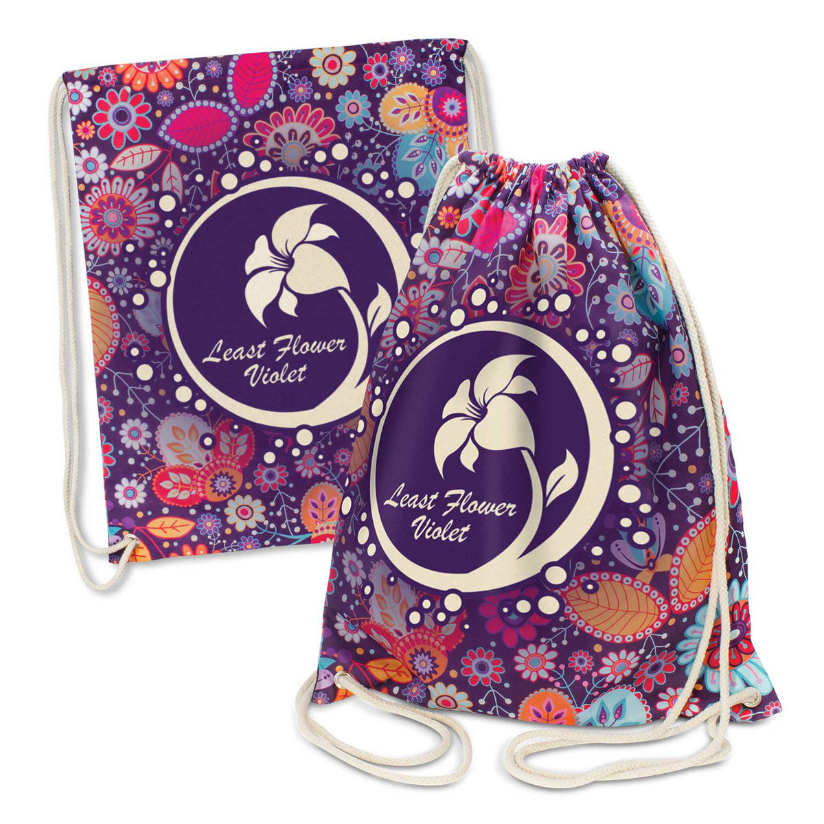 Brazil Cotton Drawstring Backpack - Main