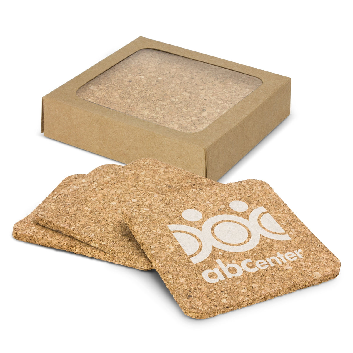 Oakridge Cork Coaster Square - Set of 4 - Main