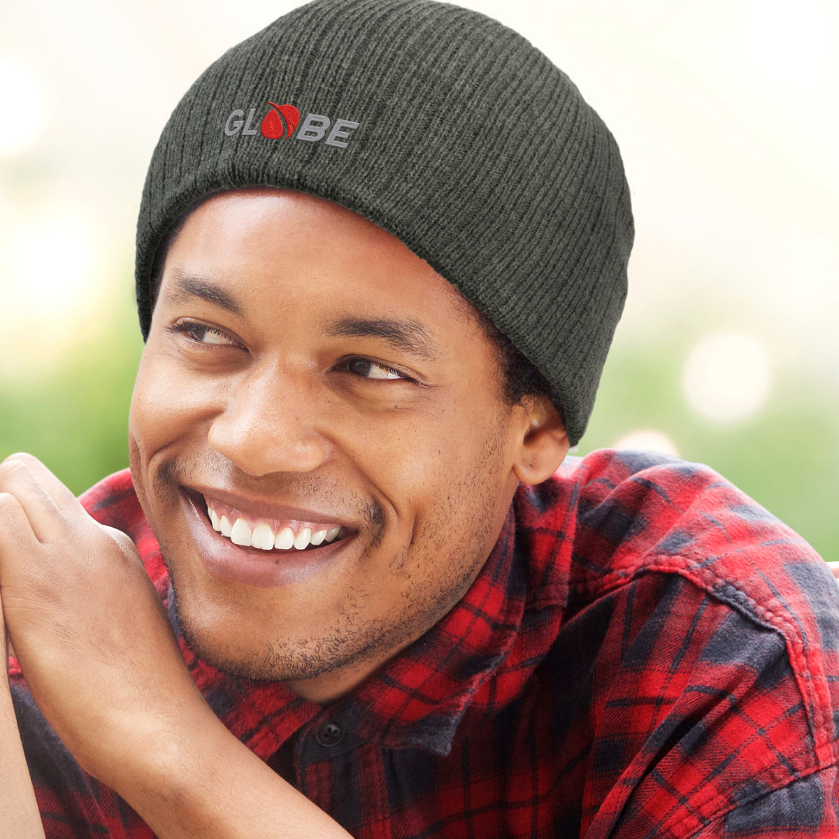 Nebraska Heather Cable Knit Beanie - Feature