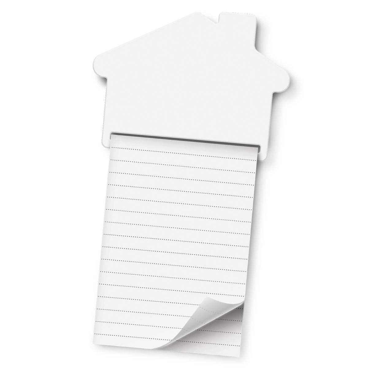 Magnetic House Memo Pad - A7 - White