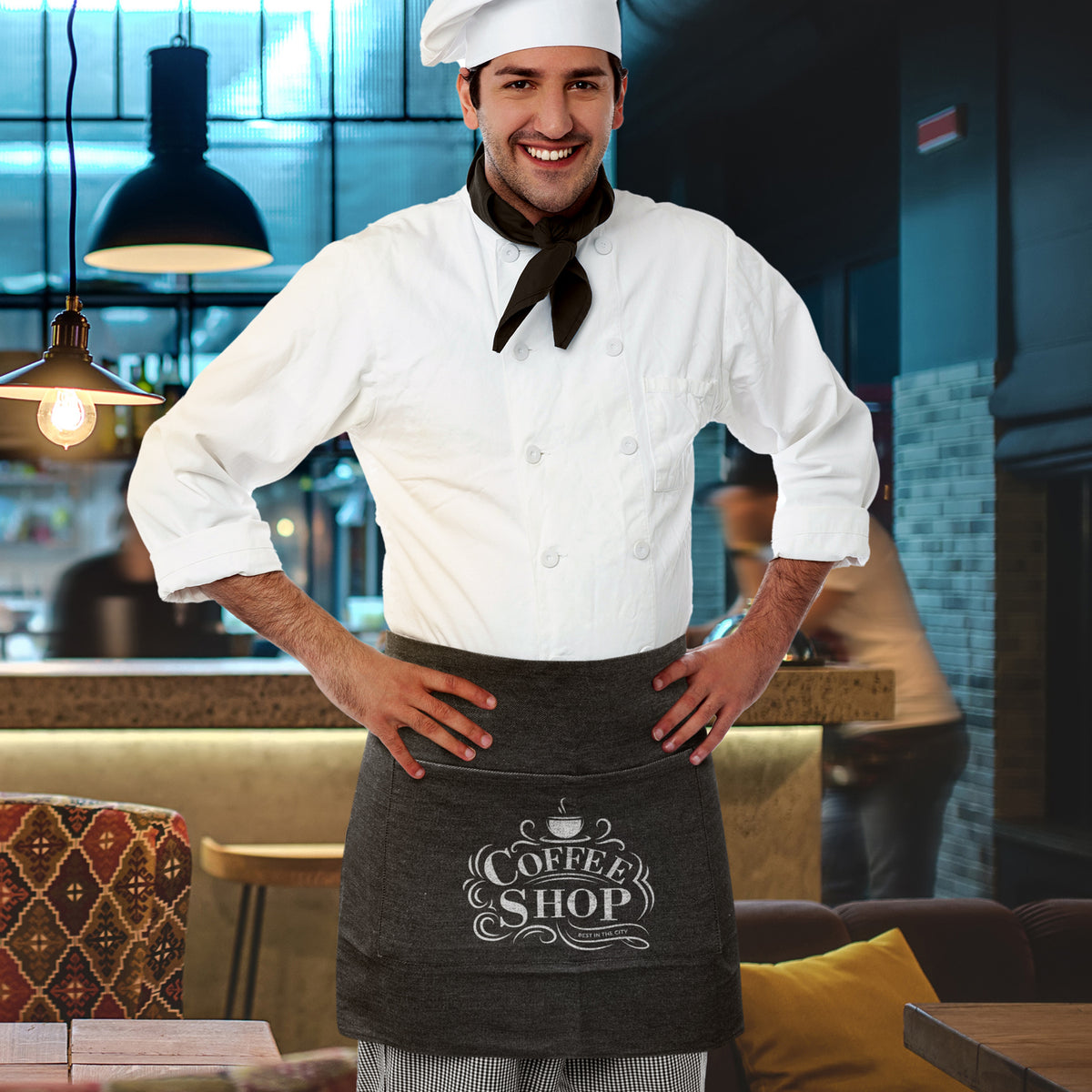 Carolina Denim Waist Apron - Feature