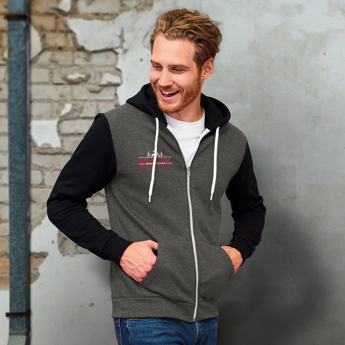SOLS Silver Unisex Zipped Sweatshirt - Feature