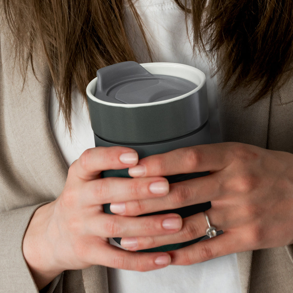 Chalice Ceramic Coffee Cup - Feature