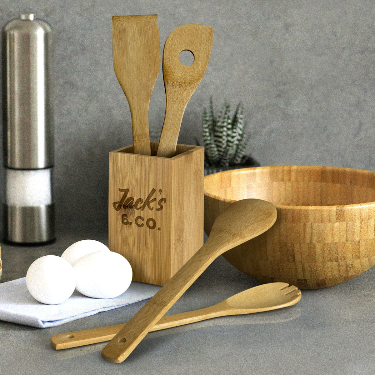 Bamboo Kitchen Utensils - Feature