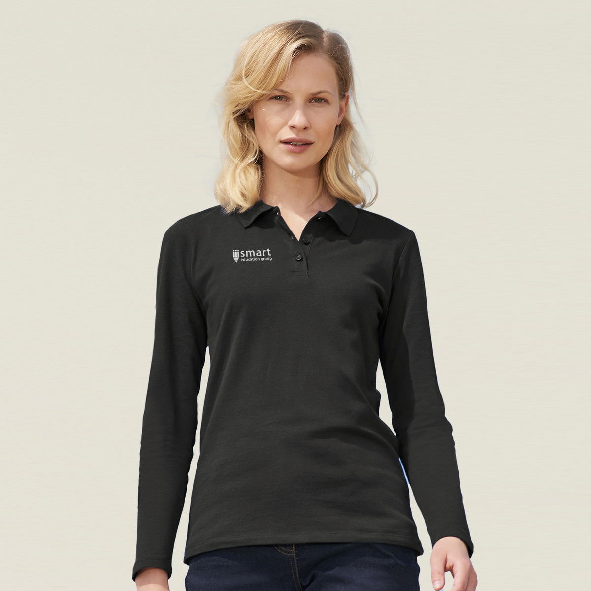 SOLS Perfect Women's Long Sleeve Polo - Feature