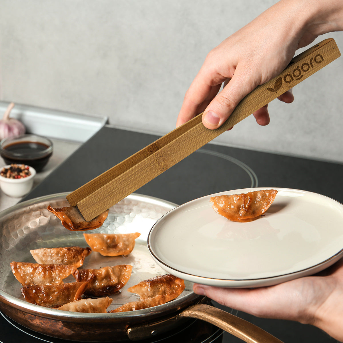 NATURA Bamboo Serving Tongs - Feature