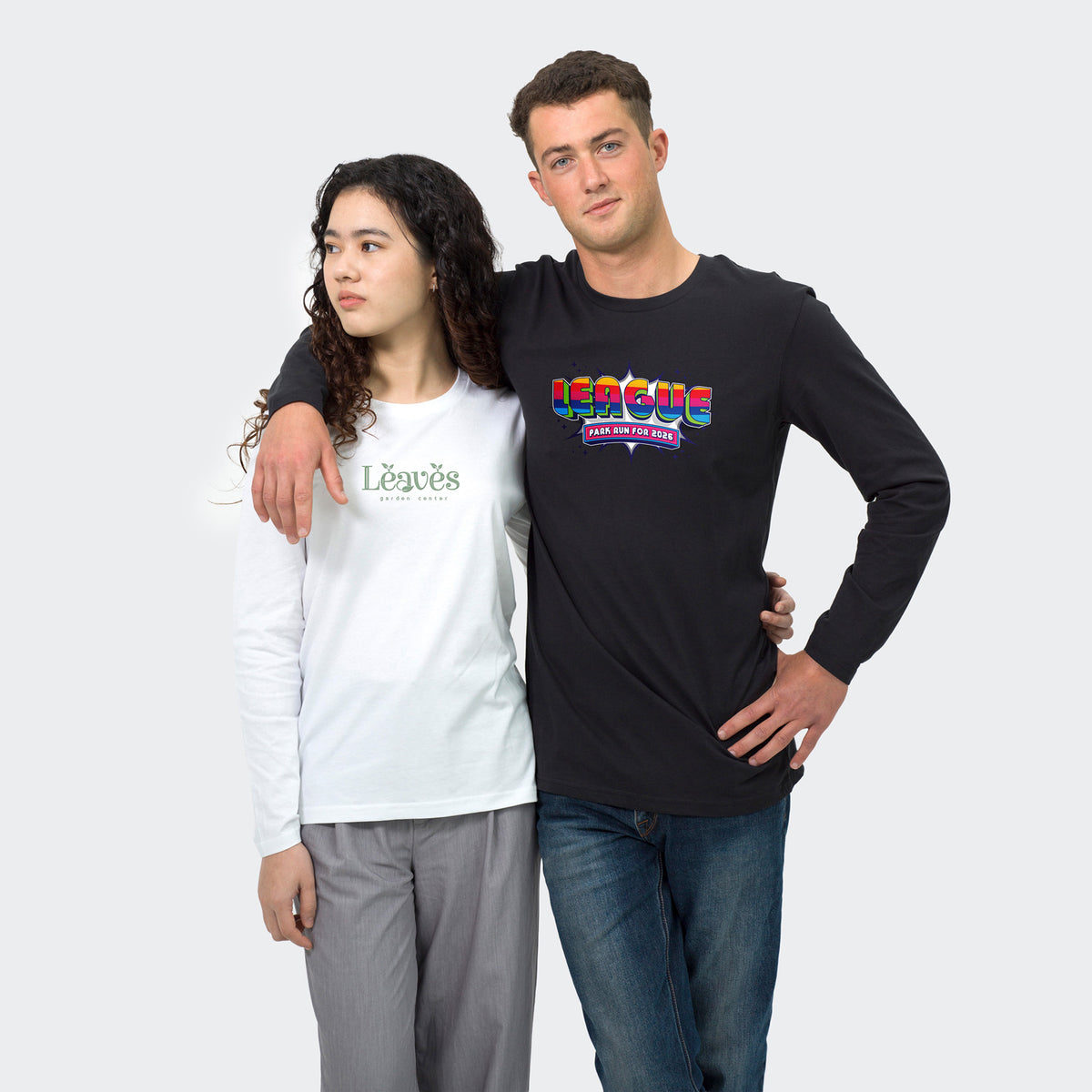 TRENDSWEAR Harlow Men's Long Sleeve Crew - Branding