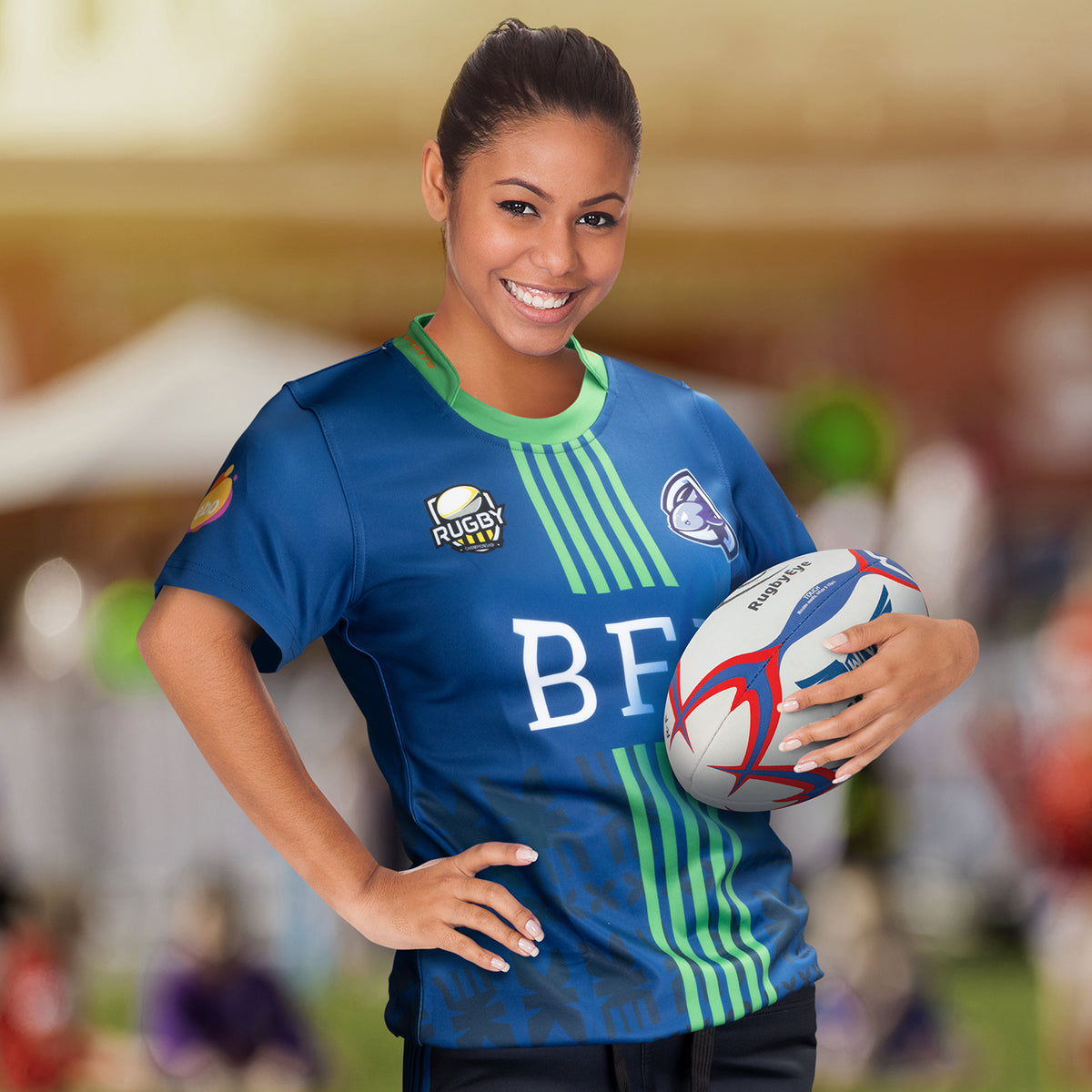 Custom Womens Rugby T-Shirt - Feature