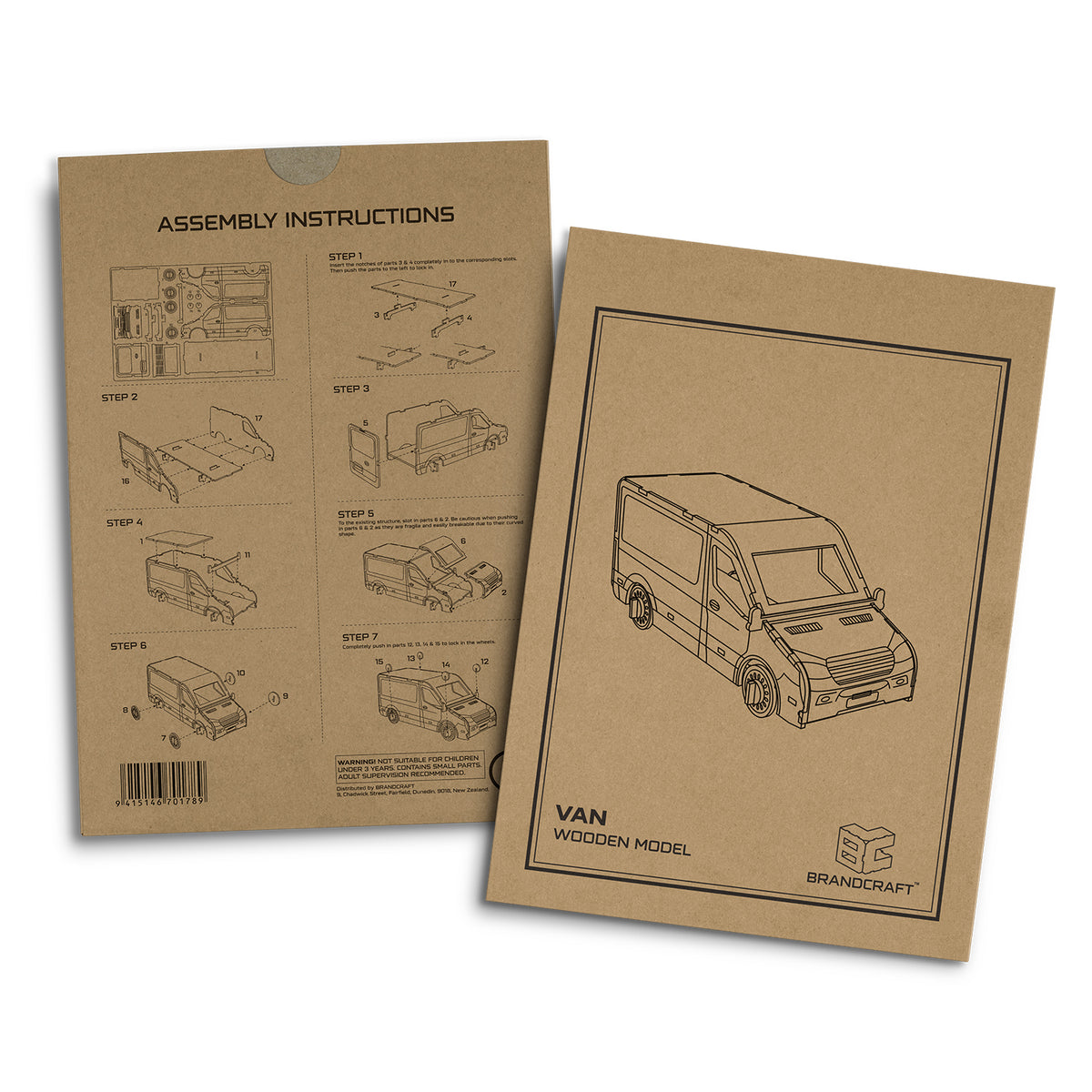 BRANDCRAFT Van Wooden Model - Sleeve