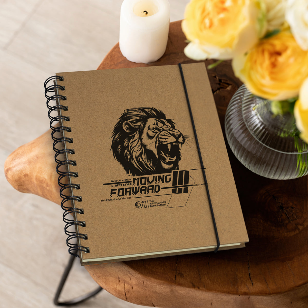 Sugarcane Paper Spiral Notebook - Feature