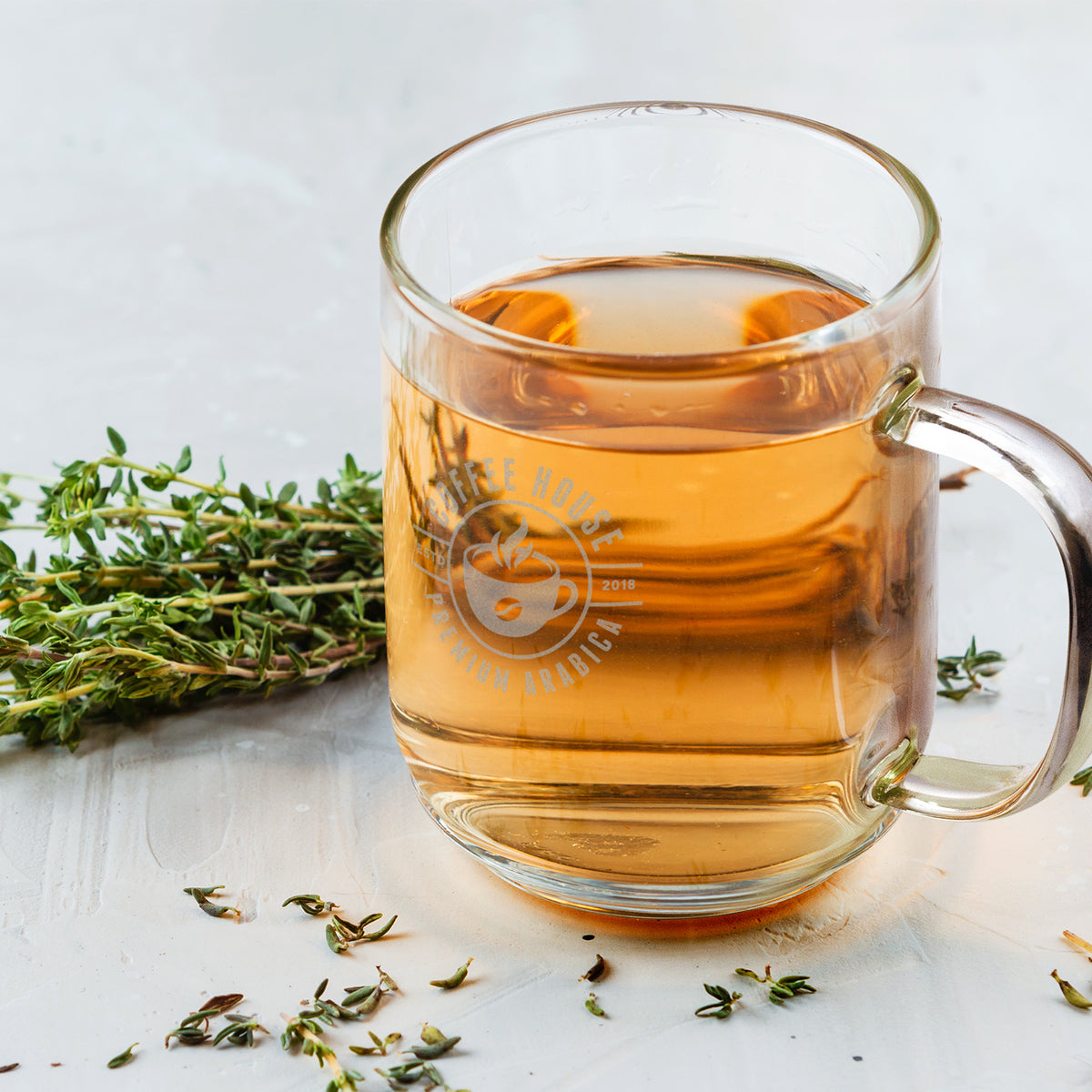 Florence Glass Mug - Feature