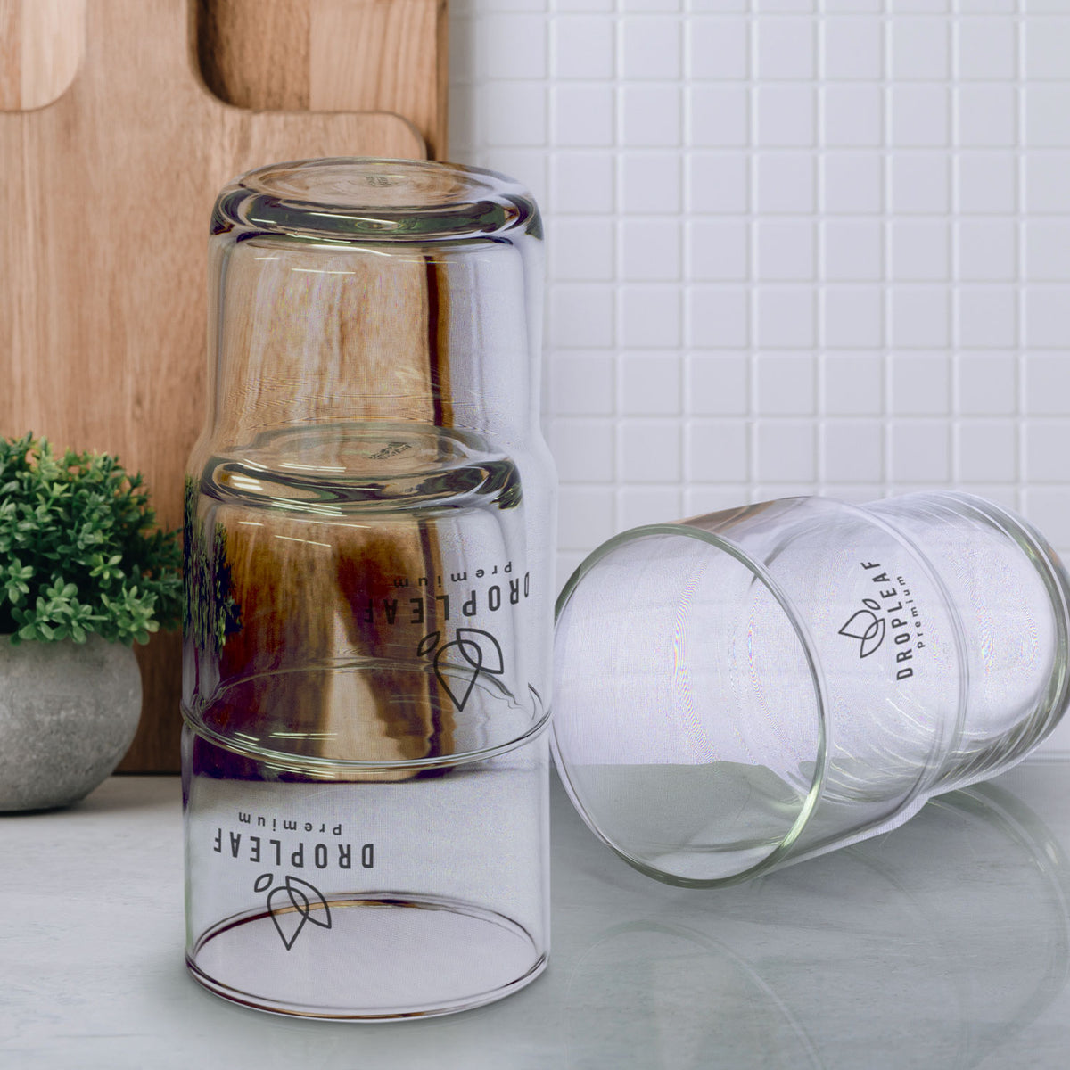 Deco Stackable Glass - 460ml - Feature
