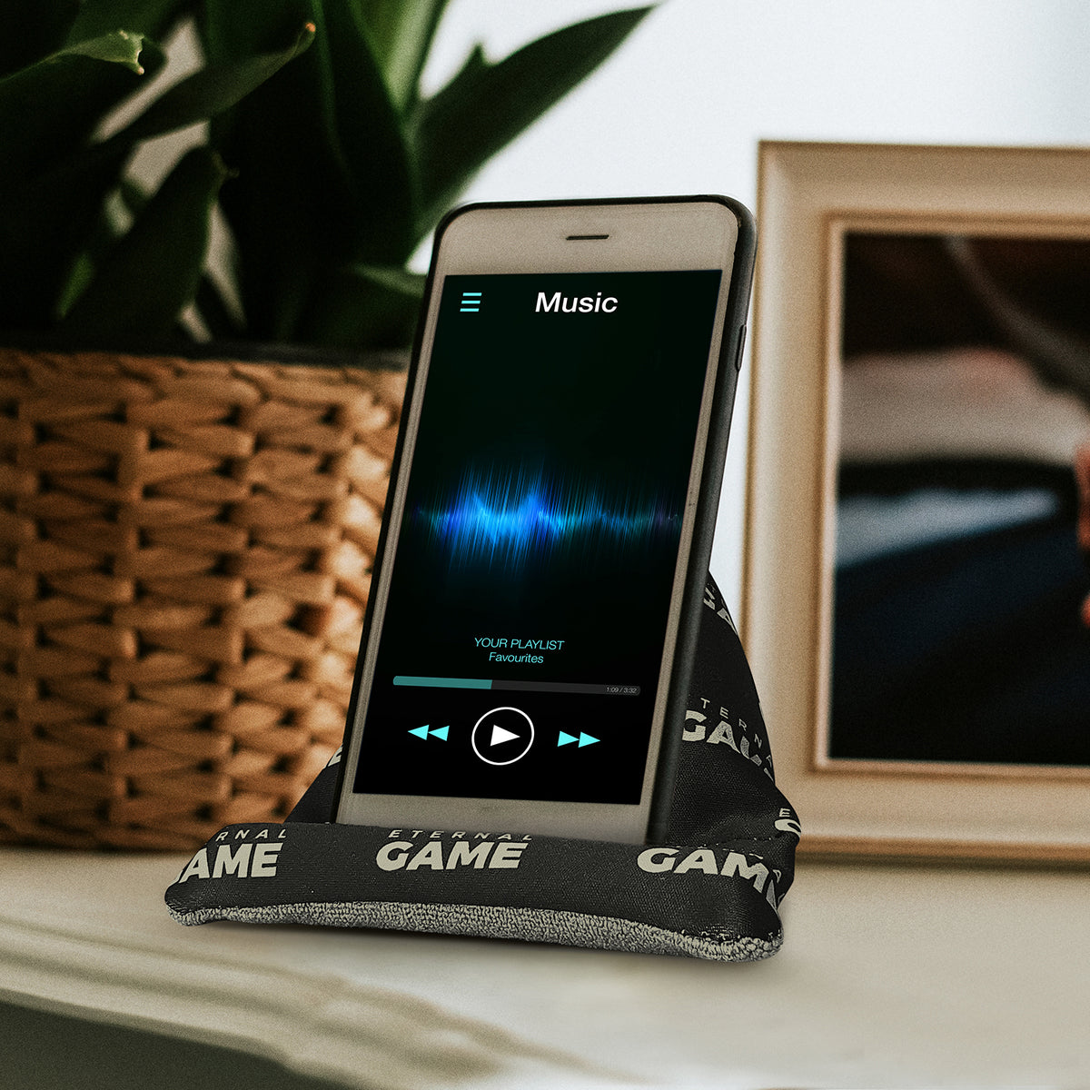 Bean Bag Phone Holder - Feature