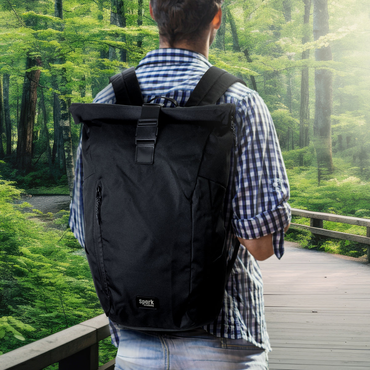 SPICE Waste2Gear Roll Up Computer Backpack - Feature