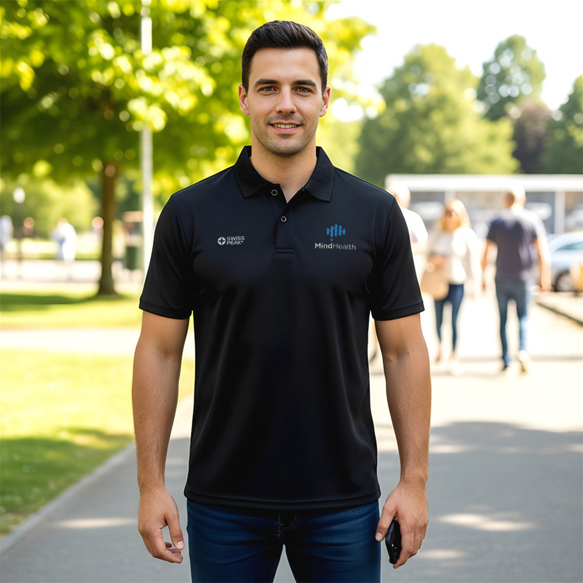 Swiss Peak Urban Unisex Polo - Feature