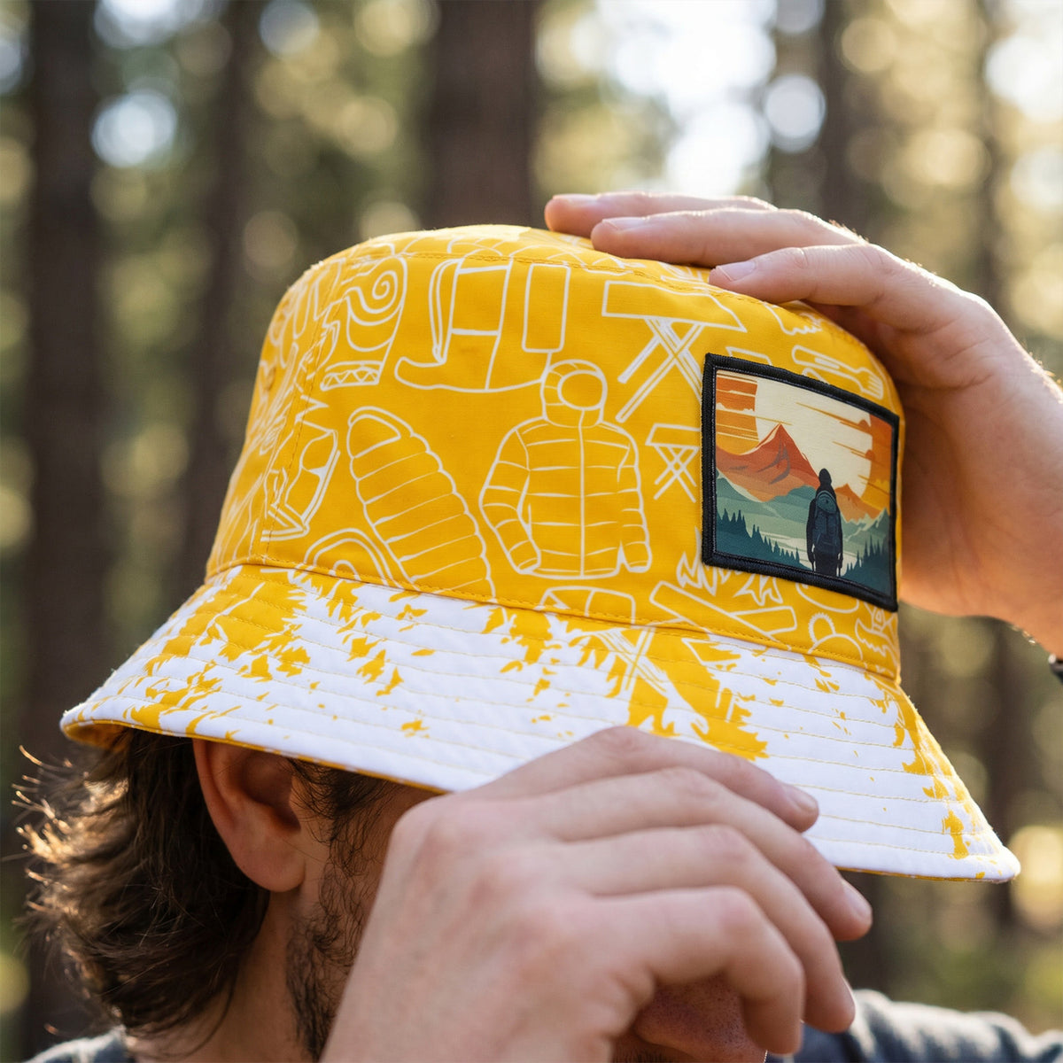 Sonny Custom Bucket Hat with Full Colour Patch - Feature