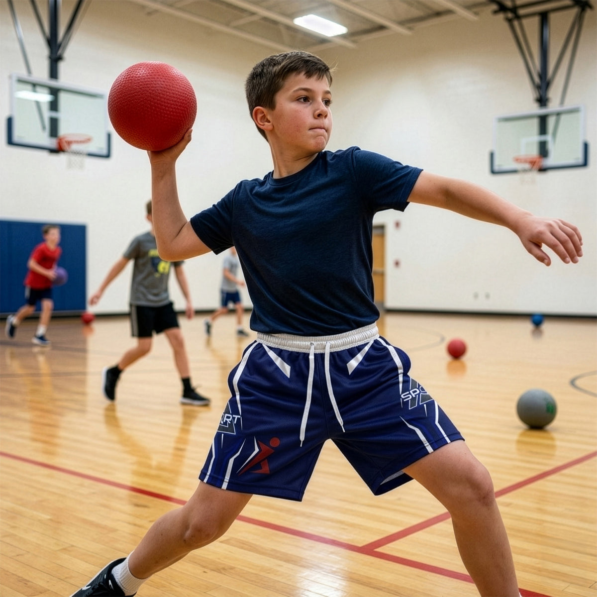 Custom Youth Active Shorts - Feature