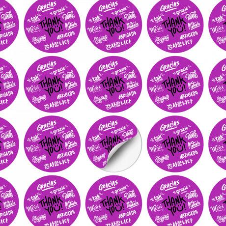 AD Labels 60mm - Circle - Layout Example