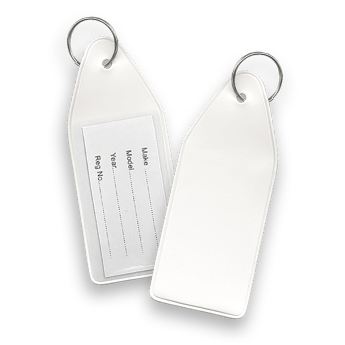 Vinyl Key Tag - White