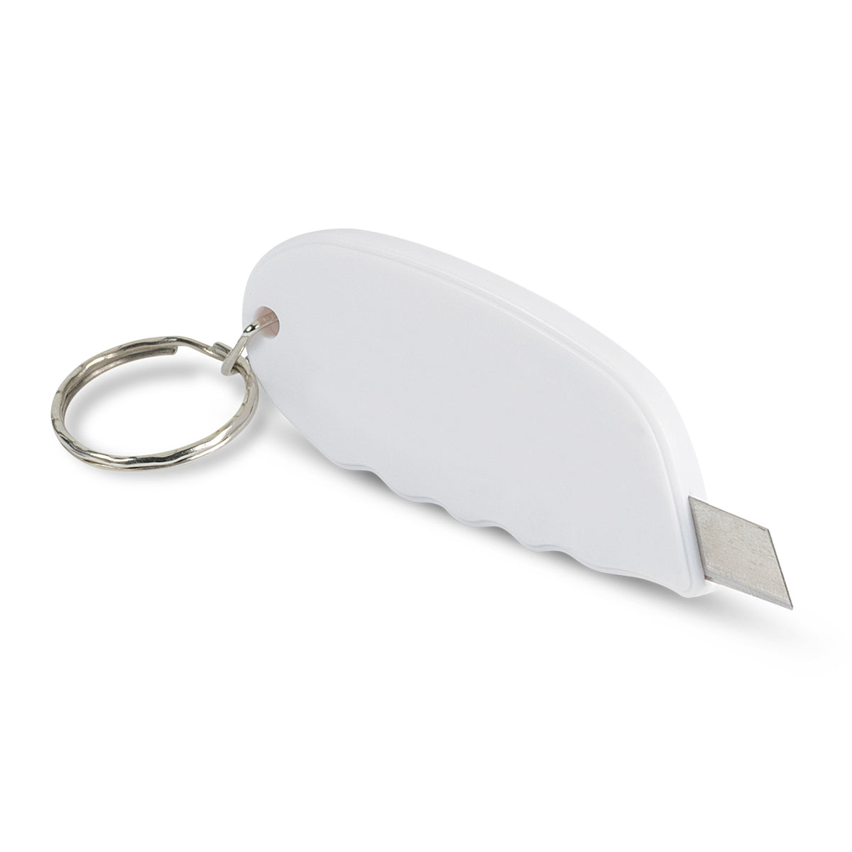 Mini Cutter Key Ring - White