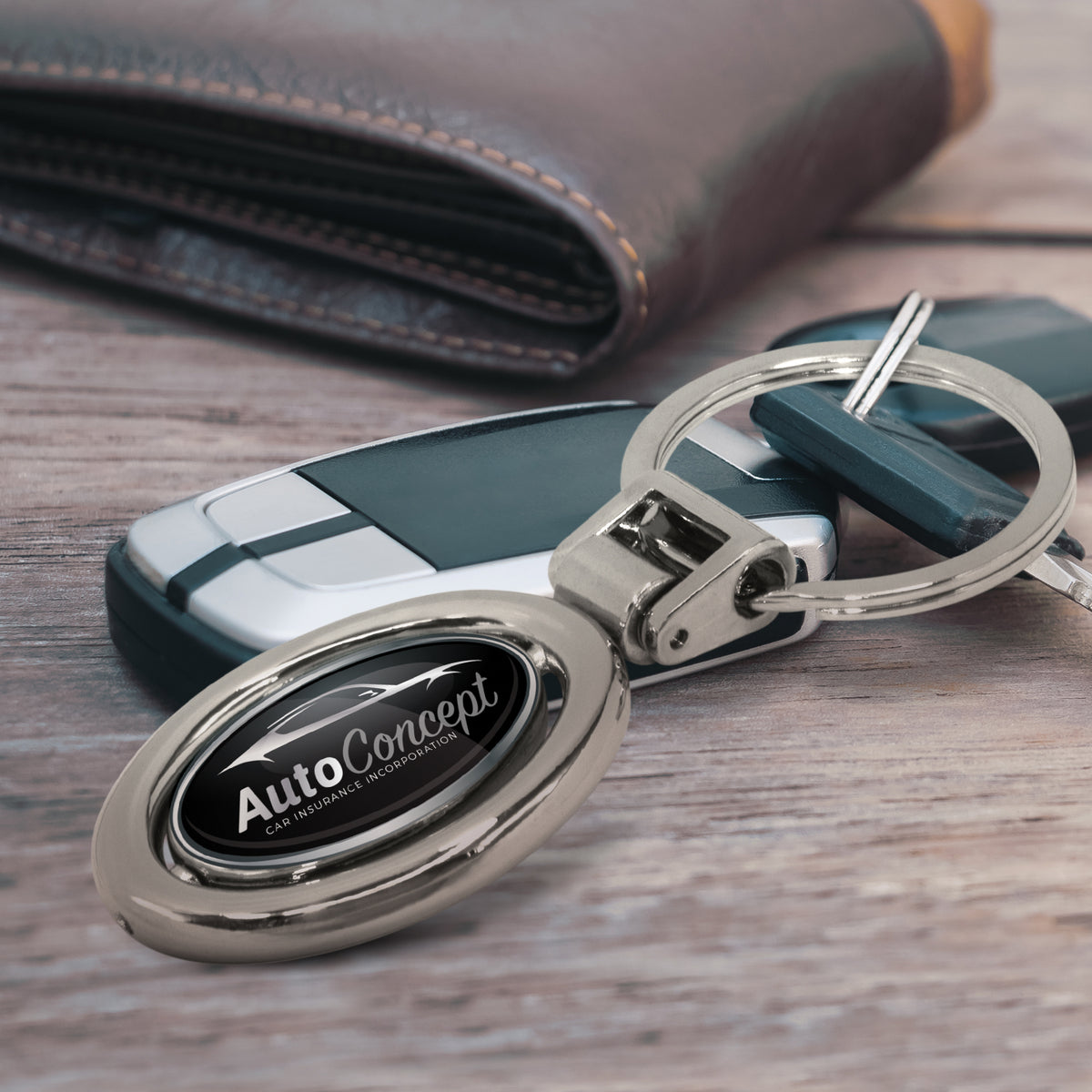 Spinning Metal Key Ring - Feature