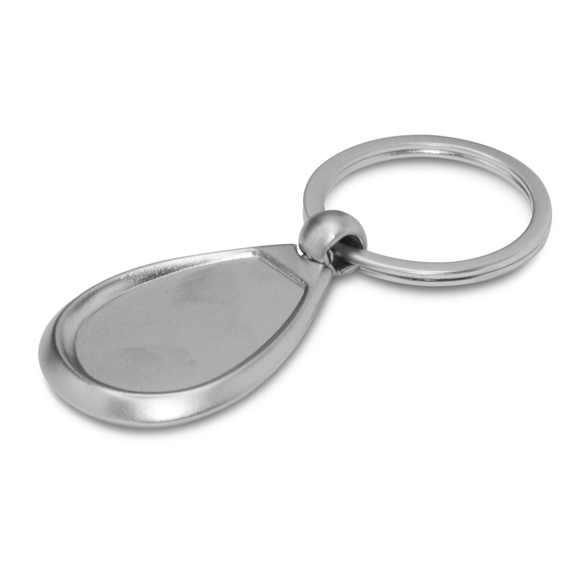 Drop Metal Key Ring - Silver