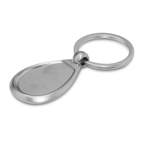 Drop Metal Key Ring - Silver