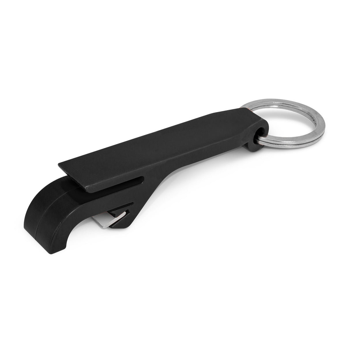 Snappy Bottle Opener Key Ring - Black