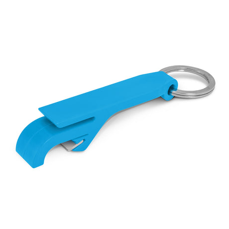 Snappy Bottle Opener Key Ring - Light Blue