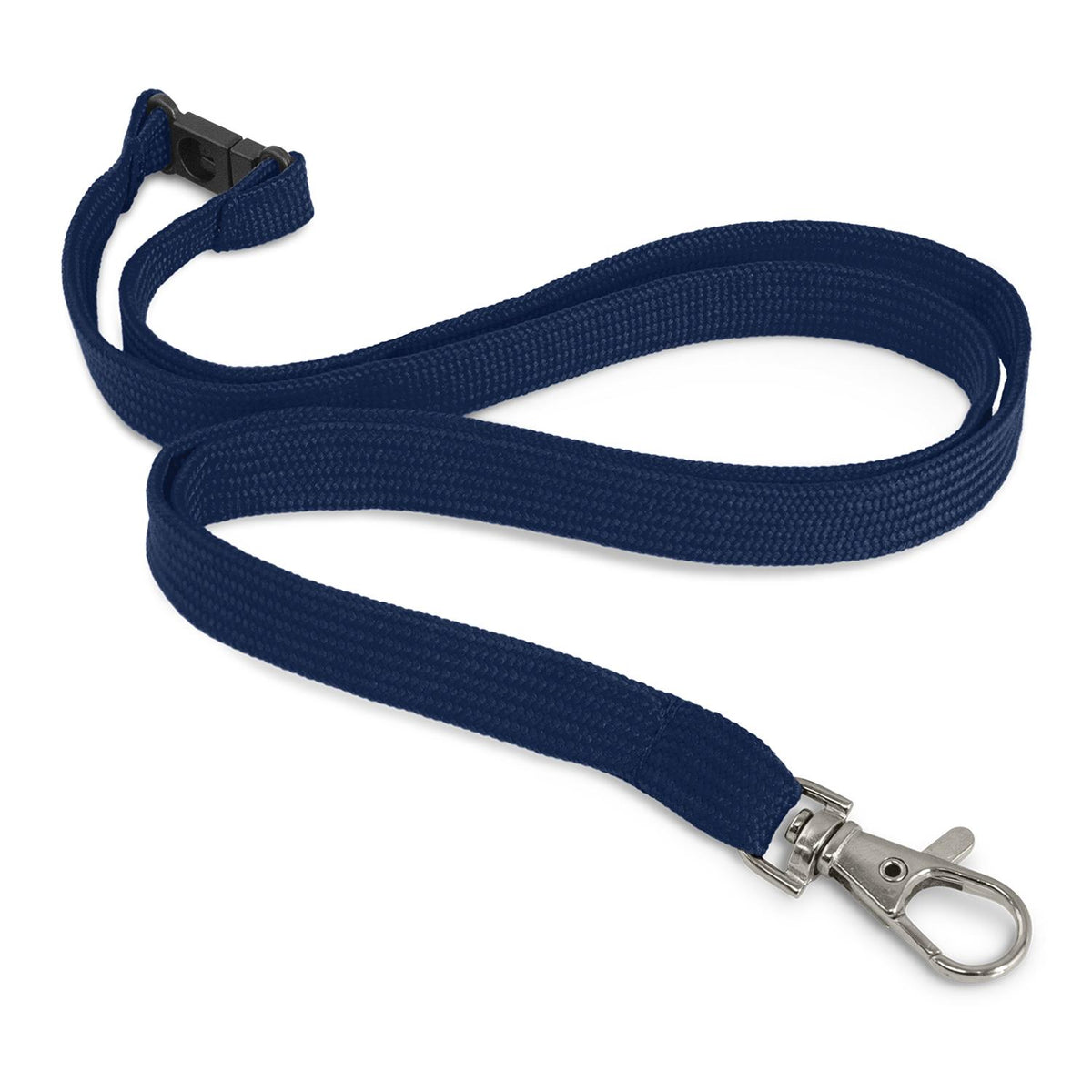 Custom Printed Lanyard - 12mm - Navy