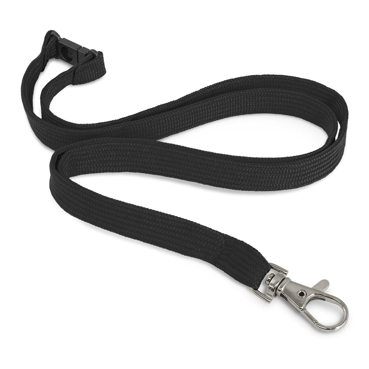 Custom Printed Lanyard - 12mm - Black