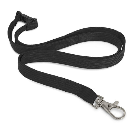Custom Printed Lanyard - 12mm - Black