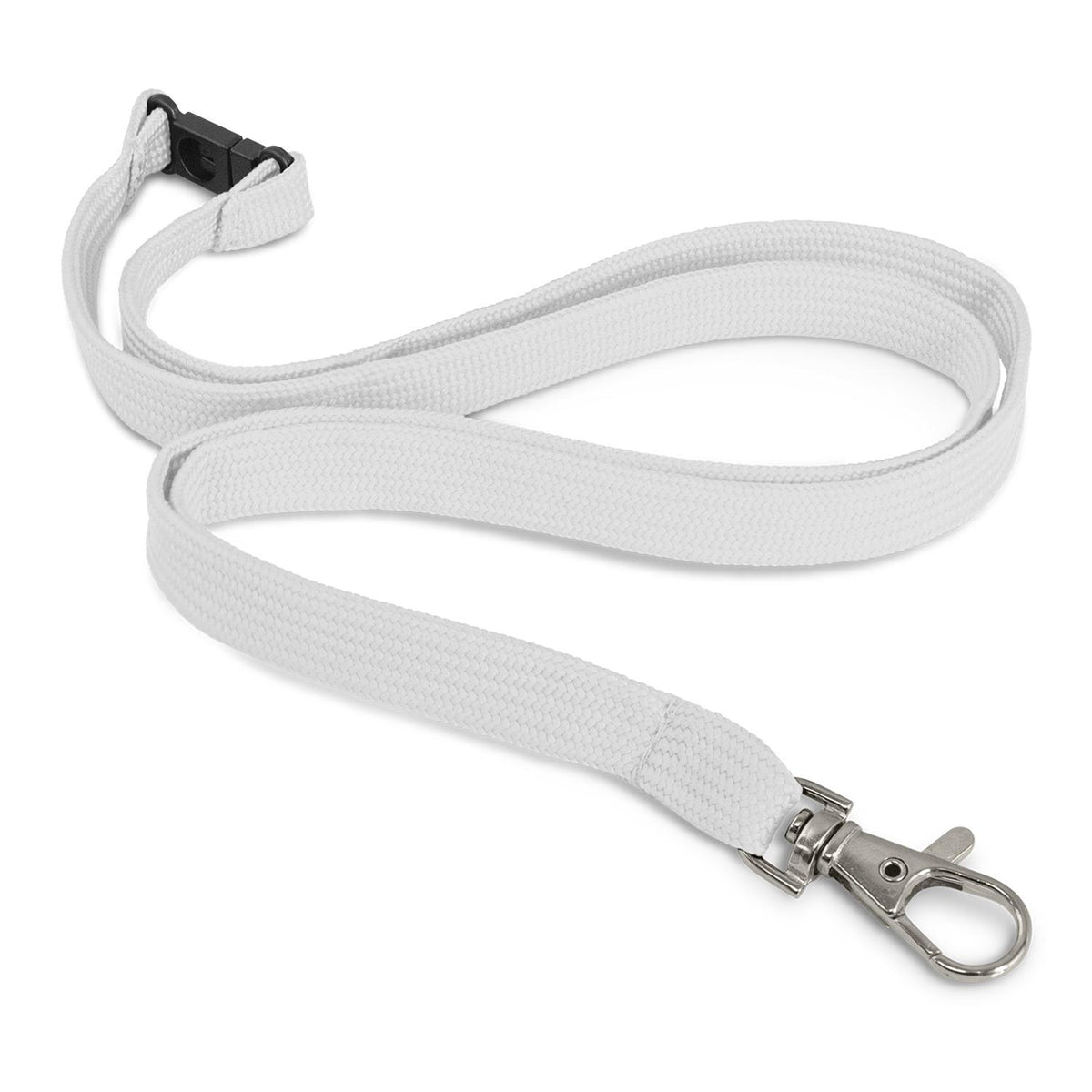 Custom Printed Lanyard - 12mm - White