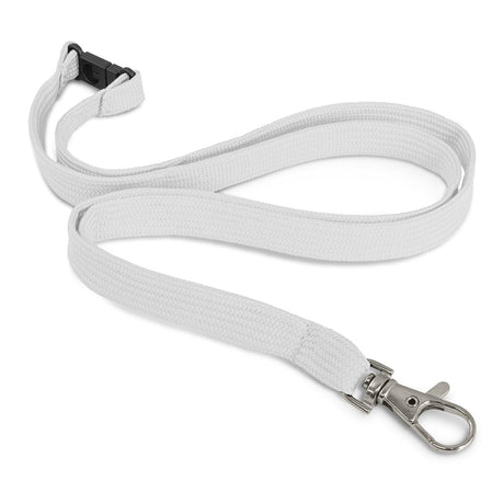Custom Printed Lanyard - 12mm - White