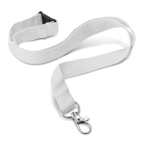 Custom Printed Lanyard - 16mm - White