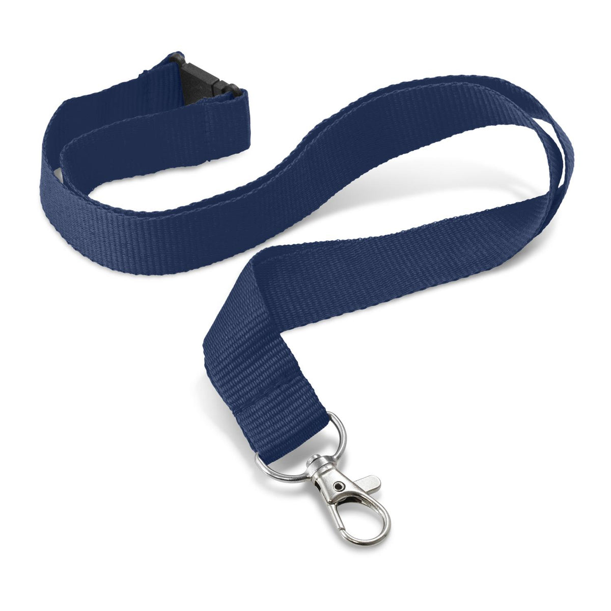 Custom Printed Lanyard - 20mm - Navy