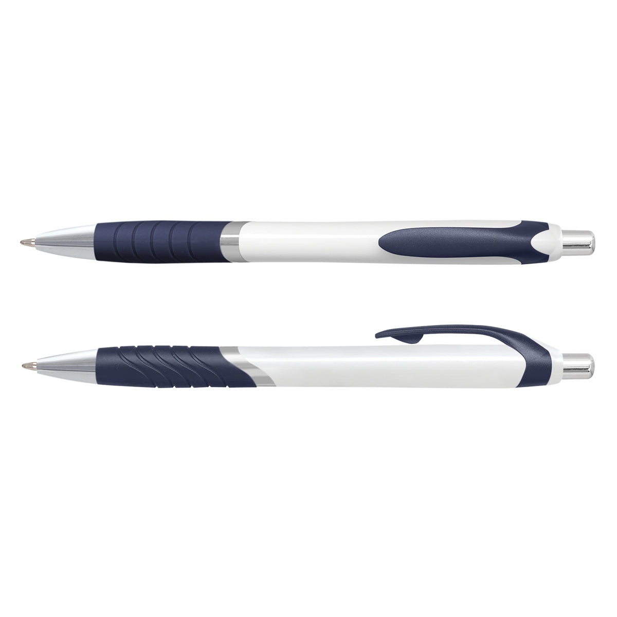 Jet Pen -  White Barrel - Navy