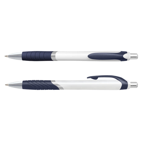 Jet Pen -  White Barrel - Navy