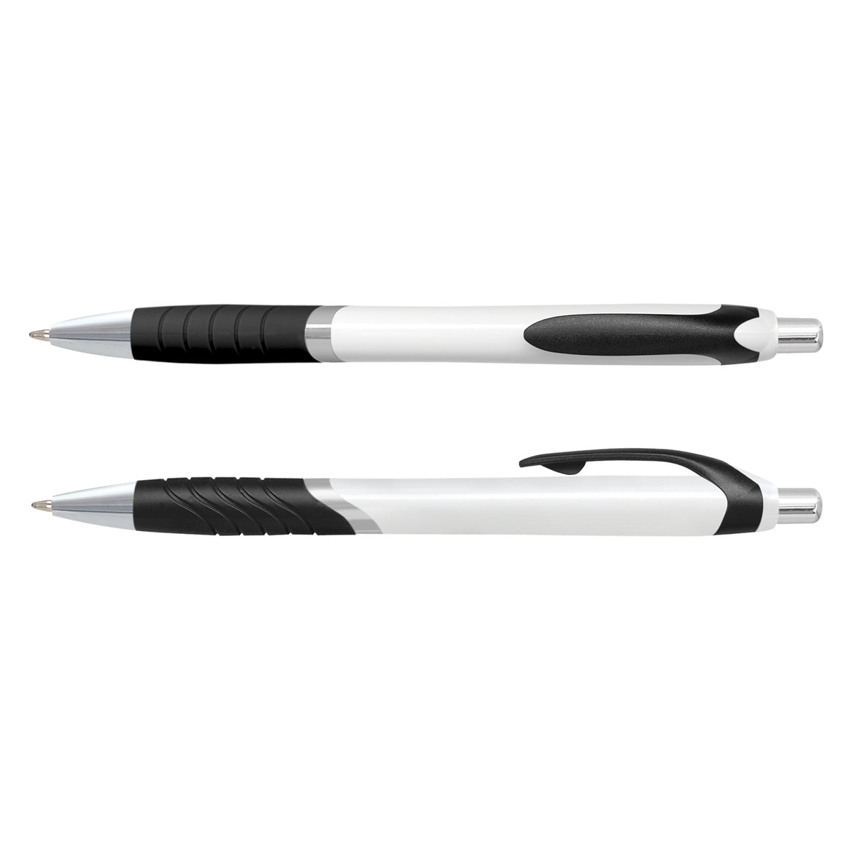 Jet Pen -  White Barrel - Black