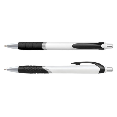Jet Pen -  White Barrel - Black