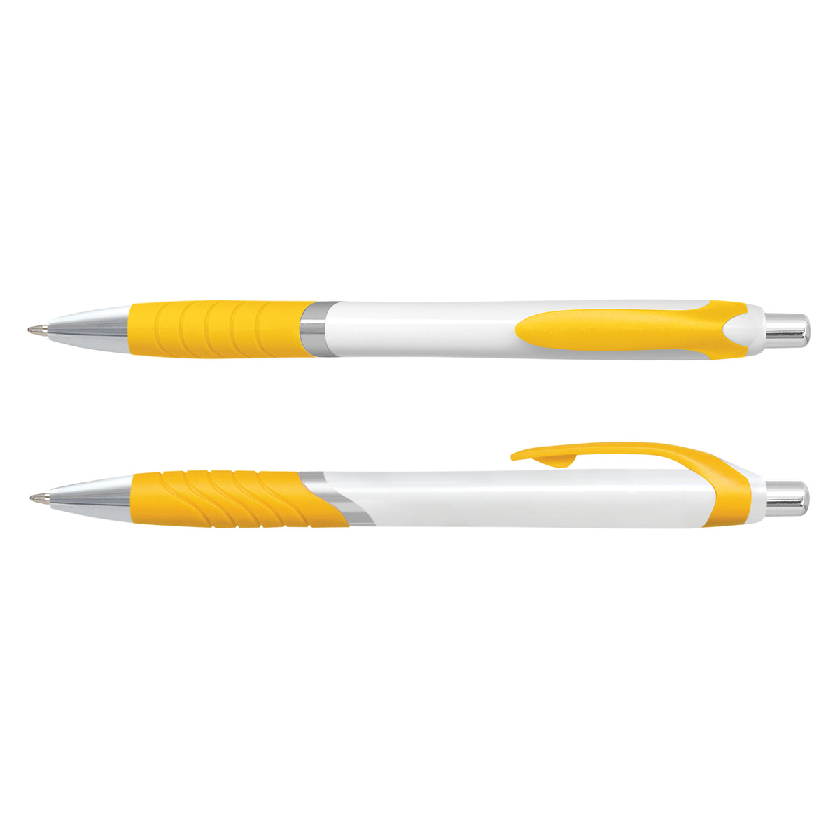 Jet Pen -  White Barrel - Yellow