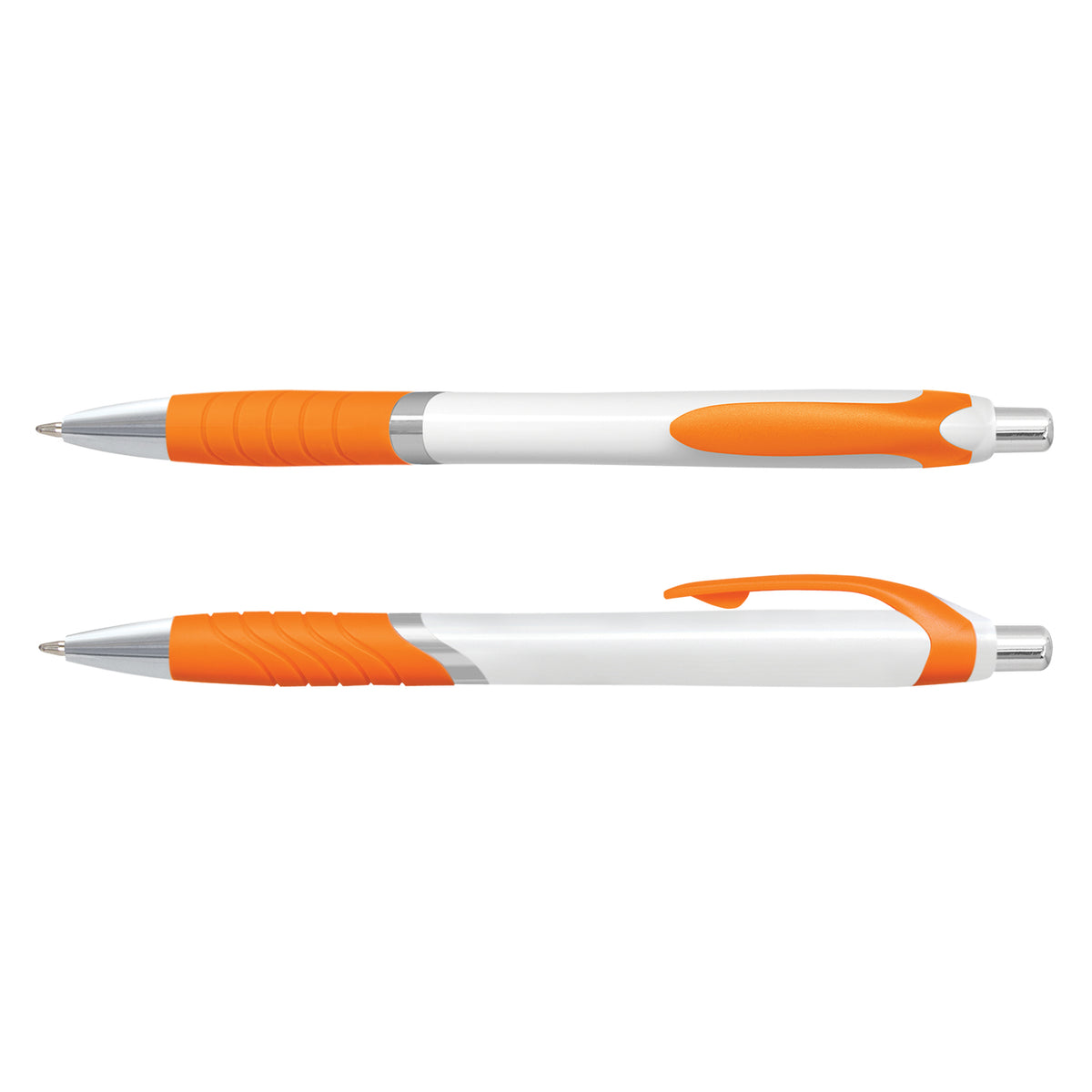 Jet Pen -  White Barrel - Orange