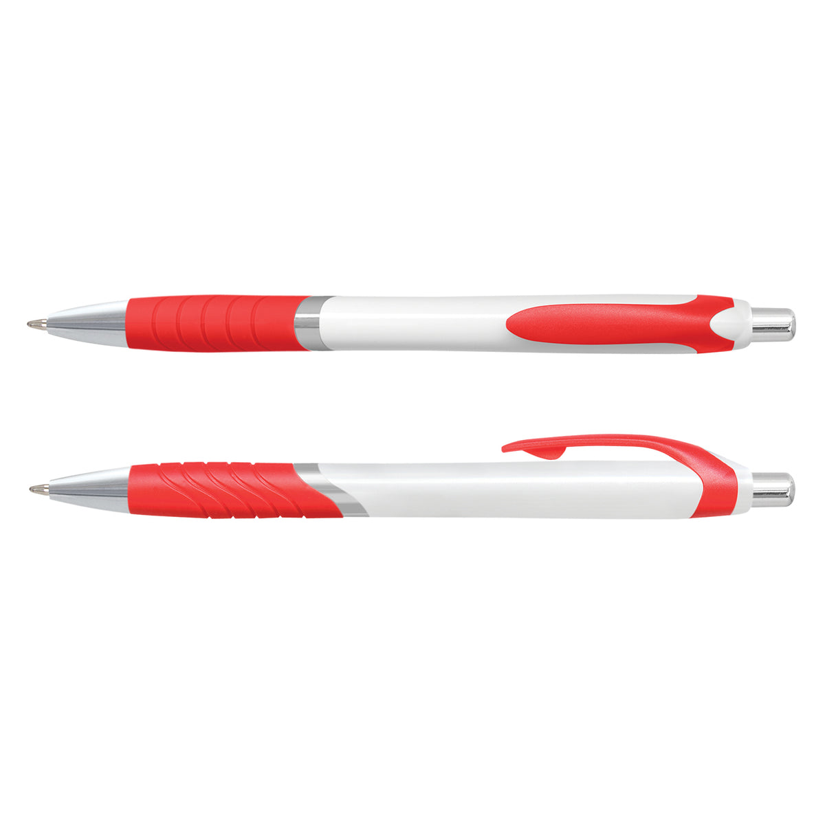 Jet Pen -  White Barrel - Red