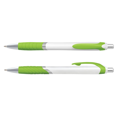 Jet Pen -  White Barrel - Bright Green