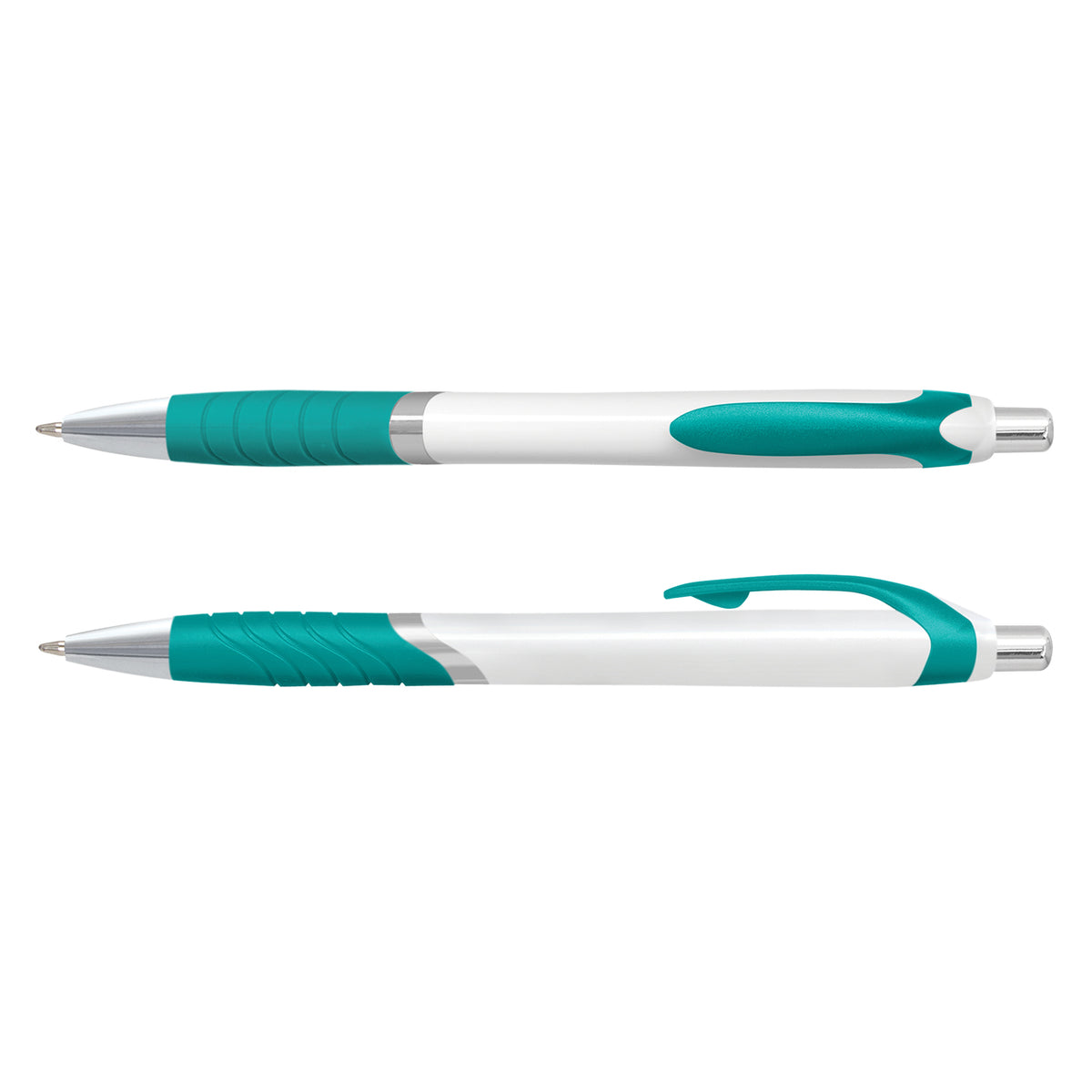 Jet Pen -  White Barrel - Teal